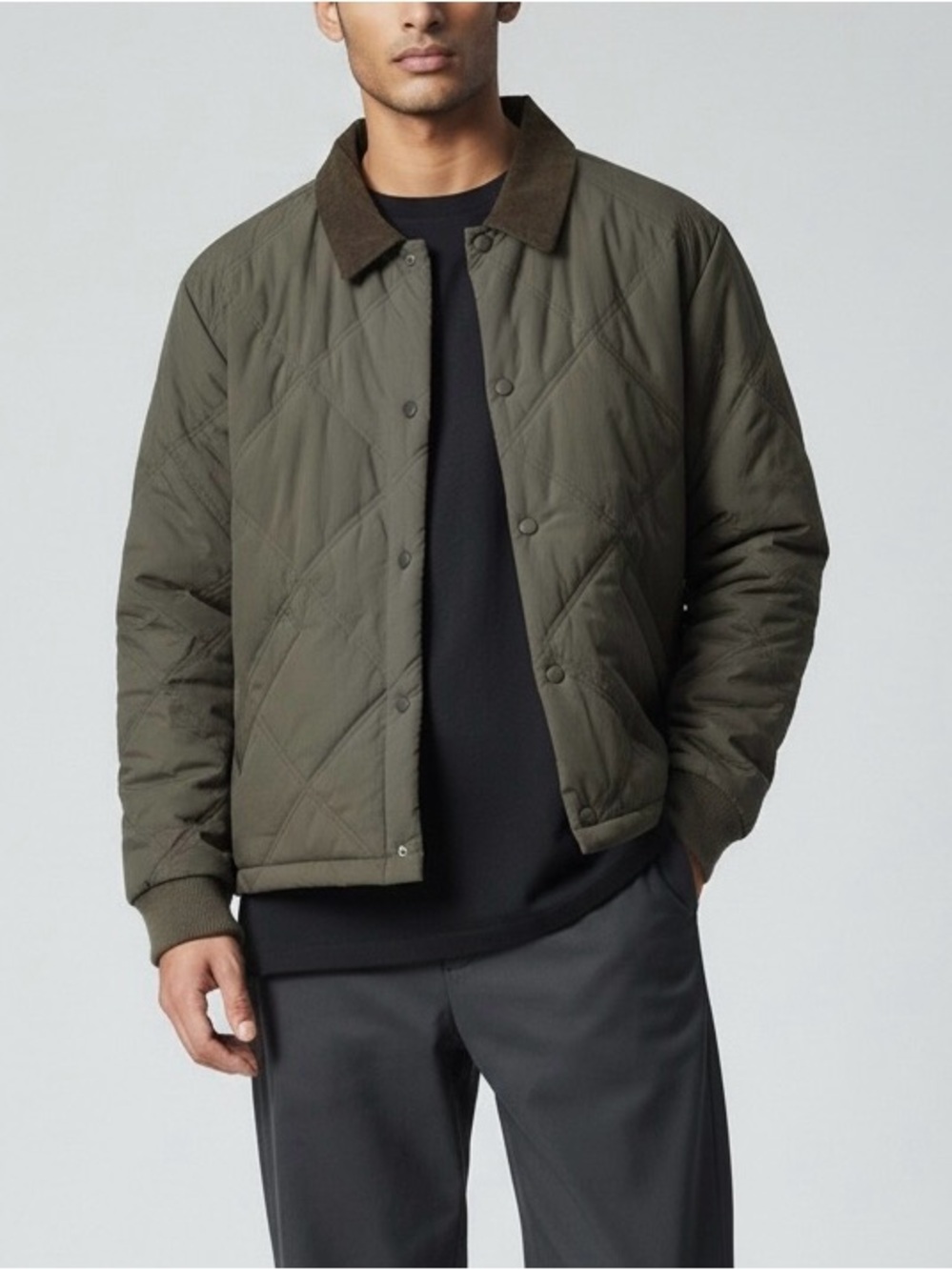 Primark Men Diamond Quilted Padded Jacket
